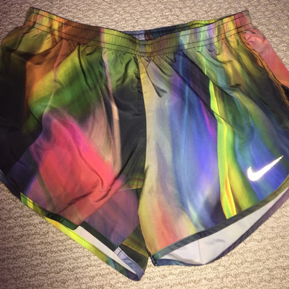 Multicolor Nike Running Shorts- Size Small